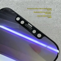 Protection d'écran en verre trempé anti-espion à lumière violette 60 degrés, film anti-regard pour iPhone 14 15 16 Pro Max