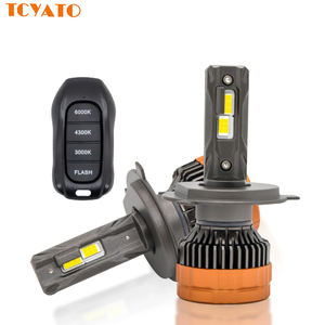 شريط مصابيح أمامية <span class=keywords><strong>LED</strong></span> ثلاثي الألوان من TCYATO مع جهاز تحكم عن بعد، مصباح H4 <span class=keywords><strong>LED</strong></span> وامض بجهاز تحكم عن بعد، مصباح H11 <span class=keywords><strong>LED</strong></span>، مصابيح <span class=keywords><strong>LED</strong></span> للسيارات - Product Image 1