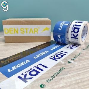 Factory Price Custom Printed BOPP Adhesive Tape Single <b>Sided</b> Pressure Sensitive for Bag Sealing with Acrylic Logo - Product Image 1