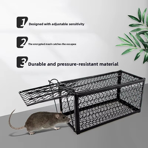 Pièges à souris métalliques réutilisables en treillis métallique pour la capture de rats et de souris, conception de lutte antiparasitaire pour pelouse, ferme et usage léger - Product Image 2
