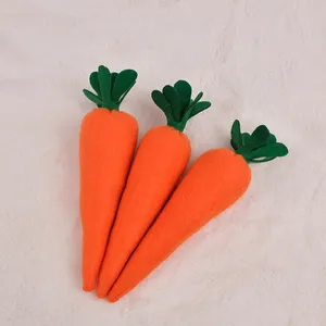 2023 nuovi arrivi decorazione della festa di pasqua peluche carota giocattolo adorabile feltro personalizzato ornamenti di carota di pasqua per cesto di pasqua