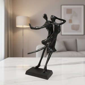 Dökme Demir Metal El Sanatları Dans Eden Çift Heykeli Sevgililer Günü Düğün Hediyesi Ev Dekorasyonu - Product Image 2