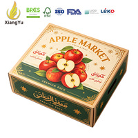 Op maat gemaakte Apple verzenddoos bedrukt golfkarton fruitverpakking karton voor verse appels boerderijverpakking export groothandel