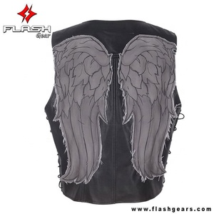 Gilet de motard en cuir de haute qualité pour hommes, nouvelle mode personnalisée - Product Image 6