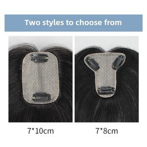 LONGFOR Hair Hair Topper da <span class=keywords><strong>donna</strong></span> con Design 3D frangia a destra per <span class=keywords><strong>capelli</strong></span> bianchi che coprono il Volume dei <span class=keywords><strong>capelli</strong></span> - Product Image 5