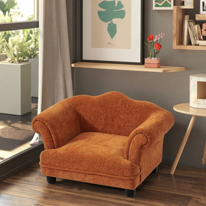 Lusso moderno letto per animali domestici morbido peluche cuccia per gatti in pelle di metallo cotone per un sonno confortevole in salotto per l'inverno - Product Image 3