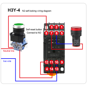 Relais horaire numérique à double affichage YHKJ H3Y-2 avec base, plage horaire 0,1S~99H, multifonctionnel, possibilité de définir le nombre de cycles, 2NO+2NC, 8 broches - Product Image 5