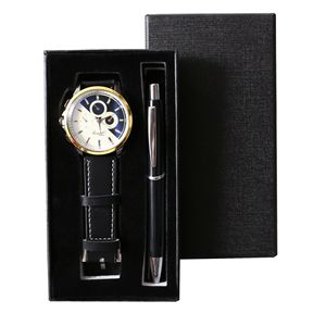 Father's Day Promotional Novelty <b>Gift</b> <b>Set</b> for Men Watch and Pen in Exquisite Paper <b>Gift</b> Box Business <b>Gift</b> - Product Image 4