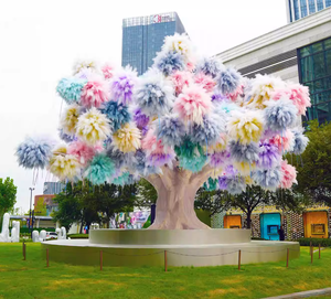 Árbol de fuegos artificiales de caña artificial para bodas, celebraciones, flores de caña artificiales, hierba pavo real, <span class=keywords><strong>biomimicry</strong></span> - Product Image 6