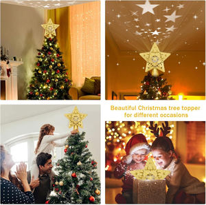 شجرة عيد الميلاد الزخرفية عالية الجودة أعلى نجمة بمحركات شجرة عيد الميلاد العلوي الدورية شجرة عيد الميلاد - Product Image 3
