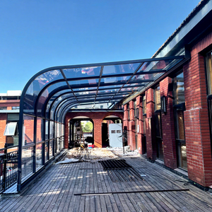 Diseño popular Proveedores de <span class=keywords><strong>vidrio</strong></span> de aluminio retráctil al aire libre sol gazebo sunroom patio recinto <span class=keywords><strong>terraza</strong></span> cubierta Casas Extensión - Product Image 1