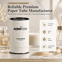 Tube coulissant en papier or rose personnalisé, encre à base de soja, recyclable, OEM ODM |   FSC BRC FDA |   Parfum cosmétique en roll-on MOQ500