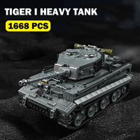 12GO 97008-09 Tanque Mediano Alemán Panther IV Ausf de la Segunda Guerra Mundial, Modelo con Figuras, Bloques de Construcción, Juguetes, Regalos para Niños, Sets de Bloques de Construcción