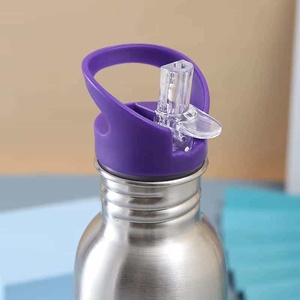 Vaso Americano de Boca Ancha de Acero Inoxidable, Aislado de Una Sola Capa, con Funda de Silicona y Pajita, Seguro para Agua Hirviendo - Product Image 5