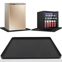 Tapis en silicone portable personnalisé avec rebord surélevé, antidérapant, anti-poussière, étanche, bac de récupération des condensats