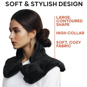 Unisex <b>Velvet</b> Neck & Shoulder Heating Pad-Durable Soft Hot/Cold Therapy Pain Relief Wrap - Product Image 3