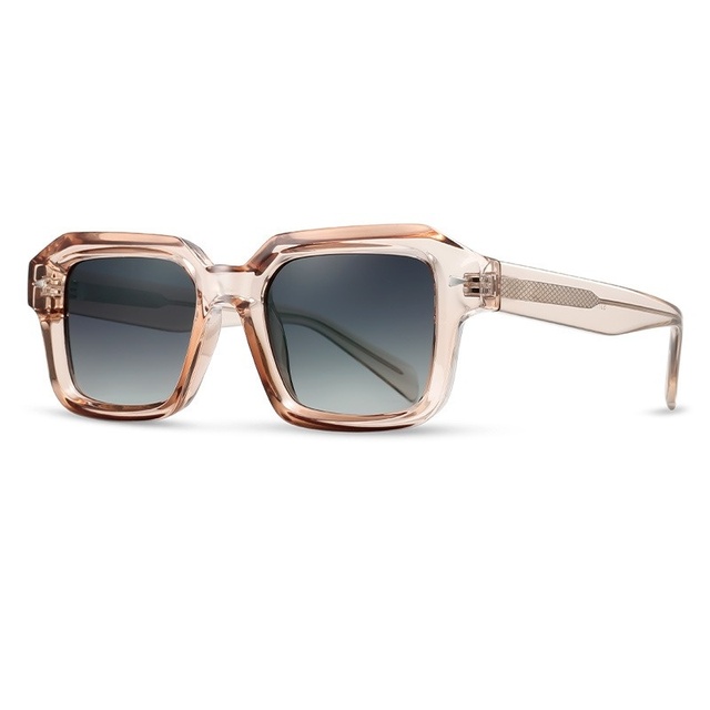 2025 New Fashion square Polarized Sunglasses High Quality Outdoor Handmade Men Thick Acetate Sunglasses
