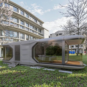 Cápsula espacial de casa pequeña de lujo comercial Contenedor de acero prefabricado Instalación rápida Tamaño personalizado para bienes raíces de construcción - Product Image 6