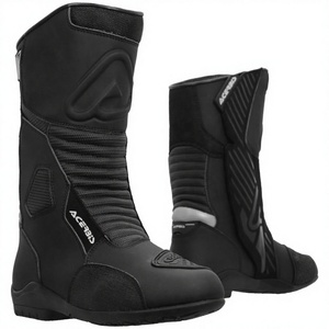 Botas de Motociclismo para Hombre, de Cuero Genuino, hasta la Rodilla, Impermeables, para las Cuatro Estaciones, con Malla Transpirable, para Invierno, Viajes y Motociclismo - Product Image 3