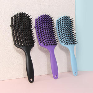<span class=keywords><strong>Cepillo</strong></span> de Pelo Profesional con Logotipo Personalizado al por Mayor, Curvo, Ventilado, con <span class=keywords><strong>Cerdas</strong></span> de Jabalí, para Hombres y Mujeres, Desenreda, Secado Rápido, Masaje - Product Image 6