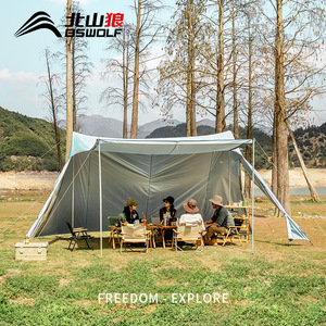 Bisinnak Kitayama Wolf Tent For 5-8 People Aluminum Alloy Rod Cloud Mist Moonlight Blue All Seasons Single Room Waterproof - Product Image 3