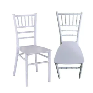 厂家直销白色PP批发椅子Chiavari用于婚礼活动