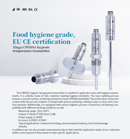 High-Precision IP69K Flush-Resistant Sanitary Stainless Steel Temperature Transmitter 0.02% FS Resolution CWDZ61 Star Meter