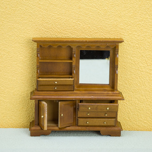 OB11 BJD, dormitorio de bolsillo, casa de muñecas de juguete DIY, muebles en miniatura, Mini tocador de madera y plástico, modelo para uso en casa de muñecas - Product Image 2
