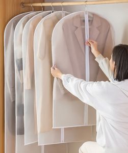 Housse de garde-robe transparente anti-poussière avec fermeture éclair, sacs à vêtements pour suspendre les vêtements, les manteaux, les vestes - Product Image 4