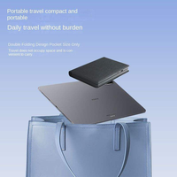 Keyboard Mini USB 3.0 Portabel Plastik Operasi Gunting dengan Keypad Numerik dan Touchpad, Kalkulator 3 in 1 OEM Pabrik untuk Akuntansi