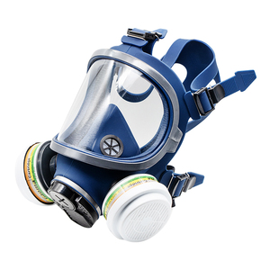 Pengganti mode masker Gas penuh silikon Steampunk Kelour taktis sipil masker Anti Gas respirasi dengan filter ganda - Product Image 3