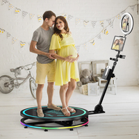 360-Grad-Fotobox für Mehrbenutzer: Automatische Drehfunktion für SLR-Kameras, iPads und Smartphones – Ideal für große Gruppenposen mit Musik