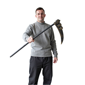 Accesorios de Escenario para Halloween, <span class=keywords><strong>Tridente</strong></span> del Diablo, Hacha, Bastón, Guadaña de la Muerte, Arma de Simulación, Plástico, Semi-mecánico, Mecánico, para Adultos - Product Image 3