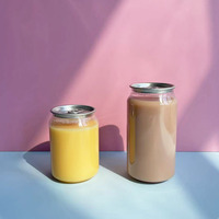 Fabricants de contenants jetables en PET avec couvercle scellé pour bubble tea, jus et smoothies en gros