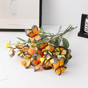 Fleur artificielle <span class=keywords><strong>iris</strong></span> à trois branches, décoration artisanale, fleur de simulation pour jardin intérieur et extérieur, vente en gros - Product Image 6