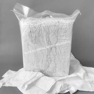 Paños de Limpieza Absorbentes de Líquidos, 100% Algodón Blanco, para Absorción de Aceite y Agua, Suministro al por Mayor - Product Image 1