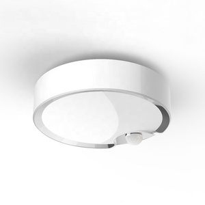 Lumière de nuit LED <span class=keywords><strong>à</strong></span> détecteur de mouvement moderne, blanche, alimentée par piles, lumière de plafond PIR pour la maison, le placard - Product Image 5