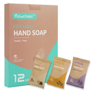 Pastilla de jabón de manos inteligente respetuosa con el medio ambiente, jabón de manos espumoso, 4g, 250ml