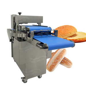 Cortadora de <span class=keywords><strong>Pan</strong></span> Comercial de Acero Inoxidable Ajustable para Hamburguesas y Bollos, Máquina Cortadora de <span class=keywords><strong>Pan</strong></span> Completa - Product Image 1
