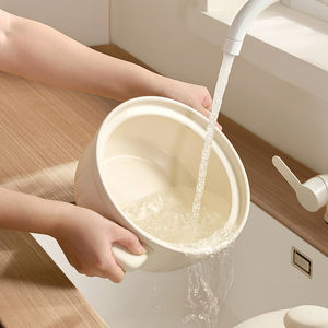 Mini-<span class=keywords><strong>mijoteuse</strong></span> électrique <span class=keywords><strong>programmable</strong></span> 3L, contrôlée par micro-ordinateur, blanche, 400W, avec revêtement céramique, multifonction, à économie d'énergie - Product Image 6