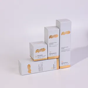 Luxe Verpakking Custom Doos Verpakking Cosmetische Opvouwbare Producten Doos Cosmetische Verpakking Voor Lotion