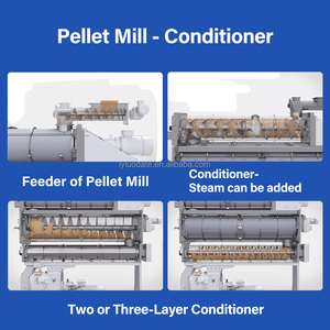 Moulin à granulés d'aliments pour animaux de ferme de 10 tonnes <span class=keywords><strong>par</strong></span> heure, haute performance, personnalisable, pour l'alimentation des volailles et du bétail - Product Image 3