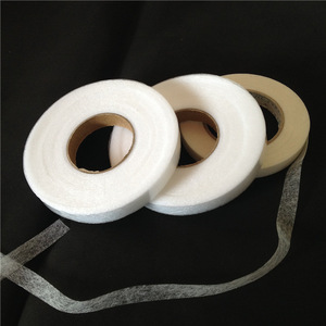 Hot bán 1/1.2/1.5cm 64 m/cuộn hai mặt nóng chảy PA hotmelt dính web - Product Image 5