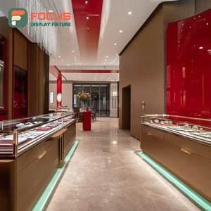 Custom Jewelry Showcase Cabinet Tempered Glass Panel Commercial Store Jewelry Cabinet - Product Image 2