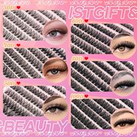 Kit professionnel d'extensions de cils en grappes DIY en gros 20D 30D 50D 60D 80D 100D avec colle et fixateur