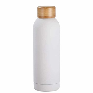 Cross-border 304 Stainless Steel <b>Small</b>-mouth Vacuum Thermos Cup Bamboo lid 6-12 Hours Thermal Insulation Minimalist Design - Product Image 5