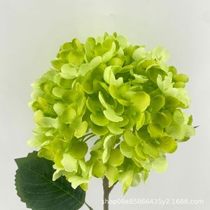 Flor de Hortensia Artificial HSK 09 de Alta Simulación con Tallo Único para Decoración del Hogar y Hoteles - Product Image 1