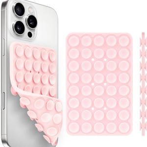 Support adhésif pour téléphone portable en silicone compatible iPhone et Android, fixation par ventouse, maintien solide pour selfies et vidéos - Product Image 3