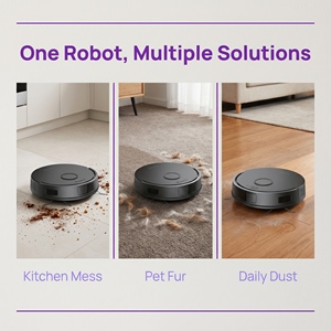PR10-C800 Robot Vacuum Cleaner, 18000Pa Strong Suction, Gyroscope Navigation, Auto Empty Station - Product Image 4