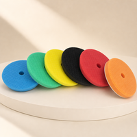 Éponge de polissage pour voiture de 3 pouces, 7 couleurs au choix, disque de polissage en mousse avec force de coupe forte, moyenne ou légère pour voitures, fourgonnettes et vitres